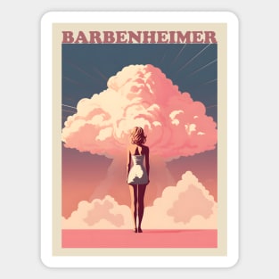 Barbie x Oppenheimer | Barbenheimer retro Magnet